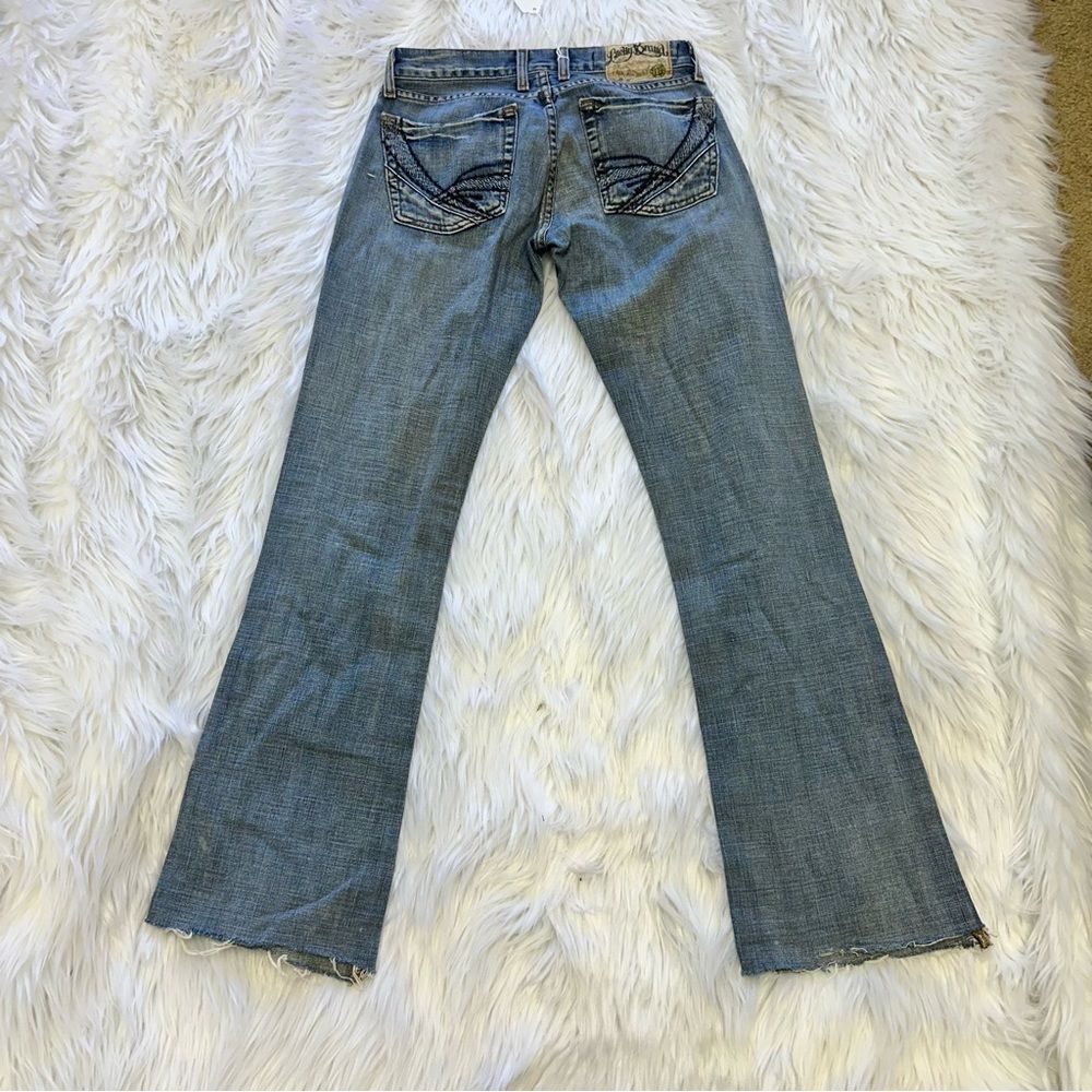 Lucky Brand Maui Meggie Jean Med Wash Women's Size 2/26 Raw Hem - Picture 9 of 14
